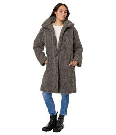 送料無料 リーバイス Levi&#039;s(R) レディース 女性用 ファッション アウター ジャケット コート Quilted Sherpa Full-Length Teddy - Carbon Grey