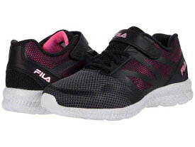 送料無料 Fila Kids キッズ 子供用 キッズシューズ 子供靴 スニーカー 運動靴 Ravenue 5 Strap (Little Kid/Big Kid) - Ebony/Black/Knockout Pink