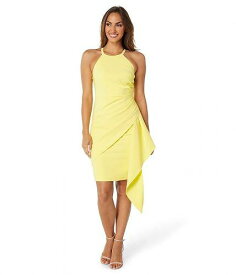 送料無料 ヴィンスカムート Vince Camuto レディース 女性用 ファッション ドレス Haltered Cocktail Dress with Ruffle - Yellow