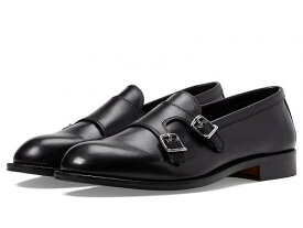 送料無料 マッシオマッテオ Massimo Matteo メンズ 男性用 シューズ 靴 オックスフォード 紳士靴 通勤靴 Ponte Veccio Double Monk Strap - Black