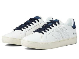 送料無料 オリジナルペンギン Original Penguin メンズ 男性用 シューズ 靴 スニーカー 運動靴 Club Stripe - White/Navy