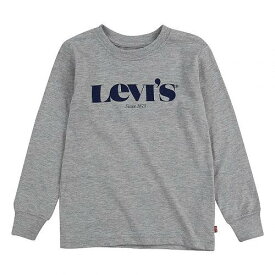 送料無料 リーバイス Levi&#039;s(R) Kids 男の子用 ファッション 子供服 Tシャツ Long Sleeve Graphic Tee (Little Kids) - Grey Heather