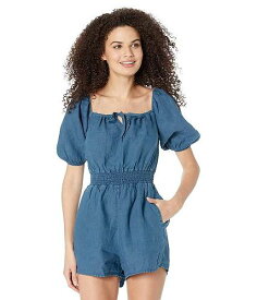 送料無料 bella dahl レディース 女性用 ファッション ジャンプスーツ つなぎ セット Puff Sleeve Smocked Romper - Deep End