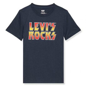送料無料 リーバイス Levi&#039;s(R) Kids 男の子用 ファッション 子供服 Tシャツ Rocks Tee (Big Kids) - India Ink
