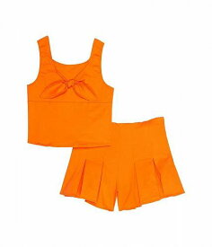 送料無料 HABITUAL girl 女の子用 ファッション 子供服 セット Tie Front Shorts Set (Big Kids) - Orange