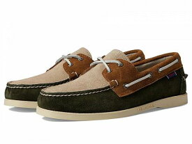 送料無料 セバゴ Sebago メンズ 男性用 シューズ 靴 ボートシューズ Portland Jib - Green Thyme/Taupe/Cuoio