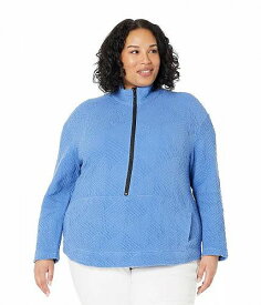 送料無料 ニックアンドゾー NIC+ZOE レディース 女性用 ファッション セーター Plus Size Zip It Up Sweater - Blue Tide