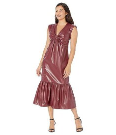 送料無料 ダナモーガン Donna Morgan レディース 女性用 ファッション ドレス Bodice Twist Midi Dress - Burgundy