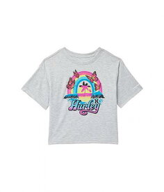 送料無料 ハーレー Hurley Kids 女の子用 ファッション 子供服 Tシャツ Boxy Graphic T-Shirt (Big Kids) - Grey Heather