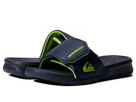 送料無料 クイックシルバー Quiksilver Kids 男の子用 キッズシューズ 子供靴 サンダル Quiksilver Kids Bright Coast Adjust Slide Sandal (Toddler/Little Kid/Big Kid) - Blue/Blue/Green