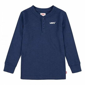送料無料 リーバイス Levi&#039;s(R) Kids 男の子用 ファッション 子供服 Tシャツ Long Sleeve Henley Shirt (Little Kids) - Dress Blues