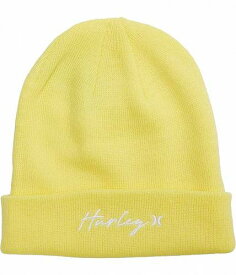 送料無料 ハーレー Hurley レディース 女性用 ファッション雑貨 小物 帽子 ビーニー ニット帽 Script Cuff Beanie - Infinite Gold