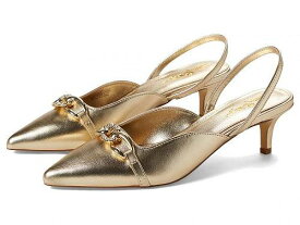送料無料 リリーピューリッツァー Lilly Pulitzer レディース 女性用 シューズ 靴 ヒール Jules Kitten Heel Slingback - Gold Metallic