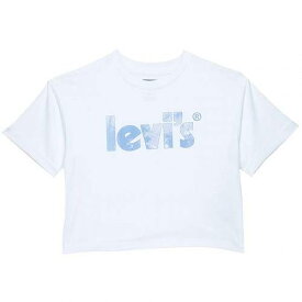 送料無料 リーバイス Levi&#039;s(R) Kids 女の子用 ファッション 子供服 Tシャツ Meet &amp; Greet Rolled Sleeve Tee (Big Kids) - White