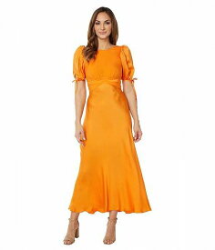 送料無料 テッドベイカー Ted Baker レディース 女性用 ファッション ドレス Lysette Tie Detail Satin Tea Dress - Orange
