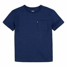 送料無料 リーバイス Levi&#039;s(R) Kids 男の子用 ファッション 子供服 Tシャツ One-Pocket T-Shirt (Big Kids) - Naval Academy