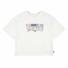 送料無料 リーバイス Levi&#039;s(R) Kids 女の子用 ファッション 子供服 Tシャツ High-Rise Batwing T-Shirt (Big Kids) - White Alyssum