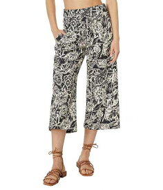 送料無料 Elliott Lauren レディース 女性用 ファッション パンツ ズボン Neutral Ground - Printed Wide Leg Pants - Black/Off-White