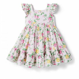 送料無料 Janie and Jack 女の子用 ファッション 子供服 ドレス Floral Dress (Toddler/Little Kids/Big Kids) - Pink