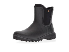 送料無料 ボグス Bogs レディース 女性用 シューズ 靴 ブーツ ワークブーツ Single Shoe - Sauvie Solid Slip-On Boot - Black