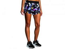 送料無料 ブルックス Brooks レディース 女性用 ファッション ショートパンツ 短パン Chaser 3&quot; Shorts - Fast Floral Print