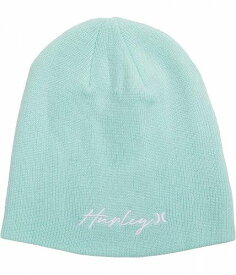 送料無料 ハーレー Hurley レディース 女性用 ファッション雑貨 小物 帽子 ビーニー ニット帽 Script Staple Beanie - Jade Aura
