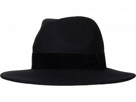 送料無料 バッジリーミシュカ Badgley Mischka レディース 女性用 ファッション雑貨 小物 帽子 Wool Fedora - Black