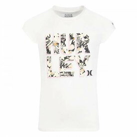 送料無料 ハーレー Hurley Kids 女の子用 ファッション 子供服 Tシャツ Stack Logo Graphic T-Shirt (Big Kids) - Marshmallow