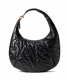 送料無料 レベッカミンコフ Rebecca Minkoff レディース 女性用 バッグ 鞄 ホーボー ハンドバッグ Chain Quilt Croissant Hobo - Black