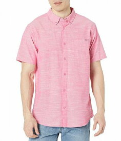 送料無料 ハーレー Hurley メンズ 男性用 ファッション ボタンシャツ One &amp; Only Stretch Short Sleeve Woven - Pink Bloom