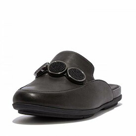 送料無料 フィットフロップ FitFlop レディース 女性用 シューズ 靴 ローファー ボートシューズ Gracie Bead-Circle Mules - All Black