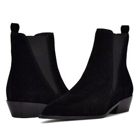 送料無料 ナインウエスト Nine West レディース 女性用 シューズ 靴 ブーツ チェルシーブーツ アンクル Danzy - Black Suede