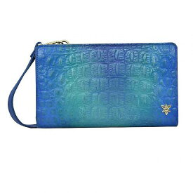 送料無料 アヌシュカ Anuschka レディース 女性用 バッグ 鞄 バックパック リュック Cell Phone Crossbody Wallet 1149 - Croco Embossed Peacock