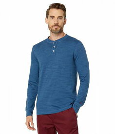 送料無料 スコッチアンドソーダ Scotch &amp; Soda メンズ 男性用 ファッション Tシャツ Long Sleeve Jersey Grandad T-Shirt - Denim Blue