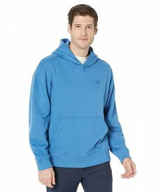 送料無料 カルバンクライン Calvin Klein メンズ 男性用 ファッション パーカー スウェット Long Sleeve Archive Logo Fleece Pullover Hoodie - Vallarta Blue