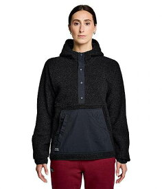 送料無料 サッカニー Saucony ファッション パーカー スウェット Recovery Sherpa Pullover - Black