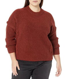 送料無料 Madewell レディース 女性用 ファッション セーター Plus Kiawah Cable Crew - Heather Auburn