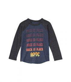 送料無料 Chaser Kids 男の子用 ファッション 子供服 Tシャツ Recycled Vintage Jersey w/ Tri-Blend Long Sleeve Raglan Blocked (Toddler/Little Kids) - Avalon/Black
