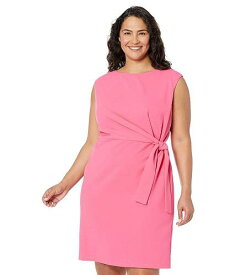 送料無料 ダナモーガン Donna Morgan レディース 女性用 ファッション ドレス Plus Size Mini Dress with Twist - Summer Pink