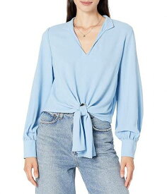 送料無料 カレンケーン Karen Kane レディース 女性用 ファッション ブラウス Tie-Front Top - Sky Blue