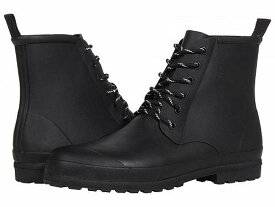 送料無料 Madewell レディース 女性用 シューズ 靴 ブーツ レインブーツ The Lace-Up Lugsole Rain Boot - True Black