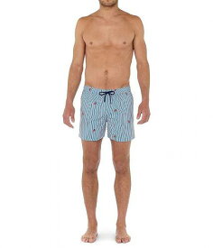 送料無料 HOM メンズ 男性用 ファッション 下着 Roxo Beach Boxer - Blue/White Stripes