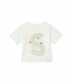 送料無料 ステラマッカートニー Stella McCartney Kids 女の子用 ファッション 子供服 Tシャツ Tee with Overlayer S Print (Toddler/Little Kids/Big Kids) - White