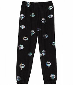 送料無料 Chaser Kids 女の子用 ファッション 子供服 パンツ ズボン Recycled Bliss Knit Cozy Sweatpants (Toddler/Little Kids) - True Black