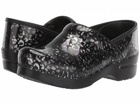 送料無料 ダンスコ Dansko レディース 女性用 シューズ 靴 クロッグ Professional - Pewter Leopard Patent