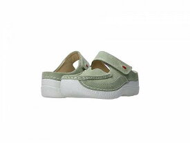 送料無料 ウォーキー Wolky レディース 女性用 シューズ 靴 クロッグ Roll Slipper - Light Green Caviar