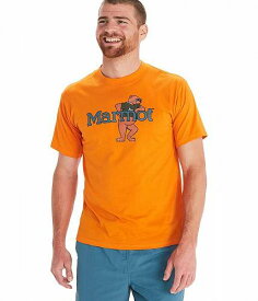 送料無料 マーモット Marmot メンズ 男性用 ファッション Tシャツ Leaning Marty Tee Short Sleeve - Orange Pepper