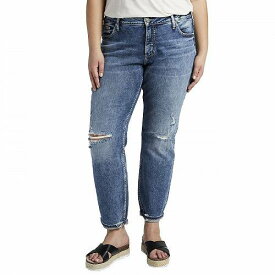 送料無料 Silver Jeans Co. レディース 女性用 ファッション ジーンズ デニム Plus Size Boyfriend W27170SOC270 - Indigo