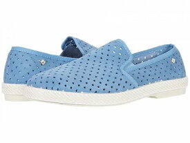 送料無料 Rivieras レディース 女性用 シューズ 靴 ローファー ボートシューズ Classic Suede Punch - Light Blue