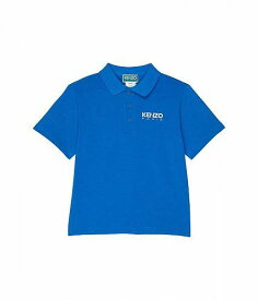 送料無料 ケンゾー Kenzo Kids 男の子用 ファッション 子供服 ポロシャツ Short Sleeve Polo Front Embroidered Logo (Toddler/Little Kids) - Electric Blue